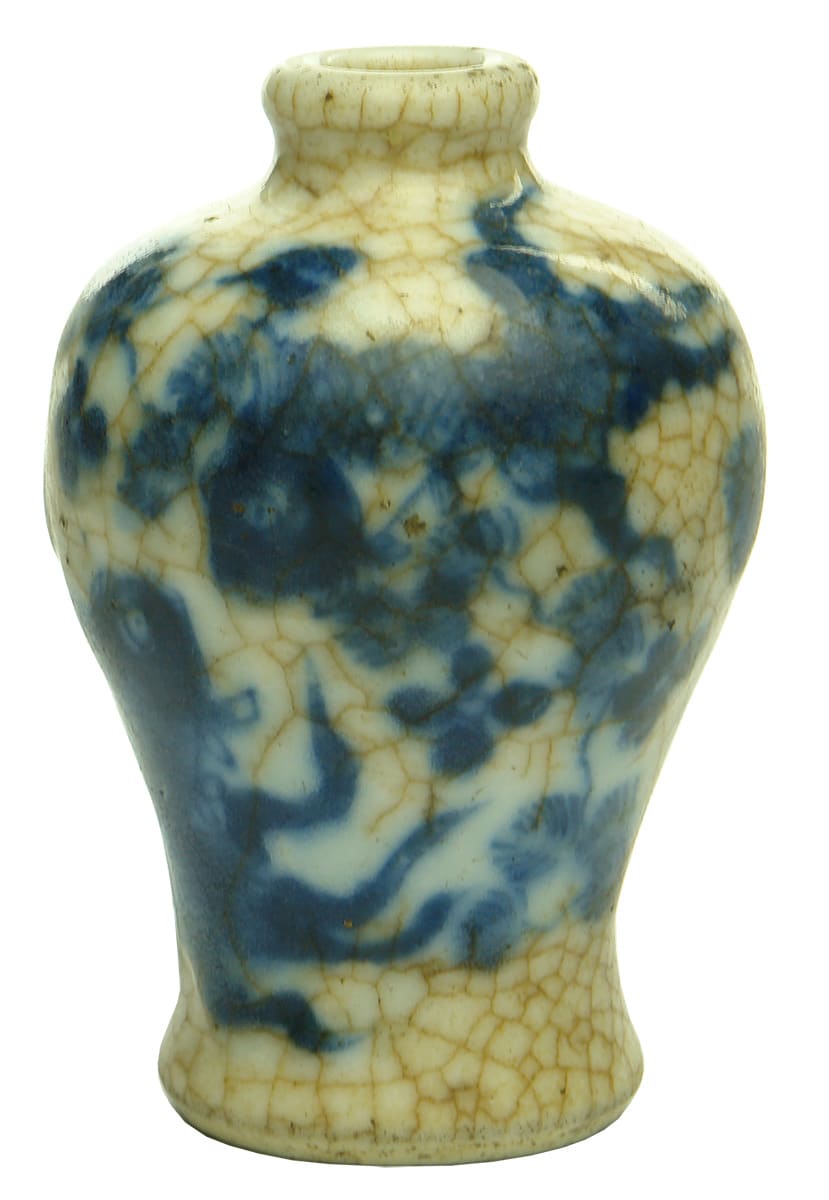 Blue White Ceramic Chinese Urn