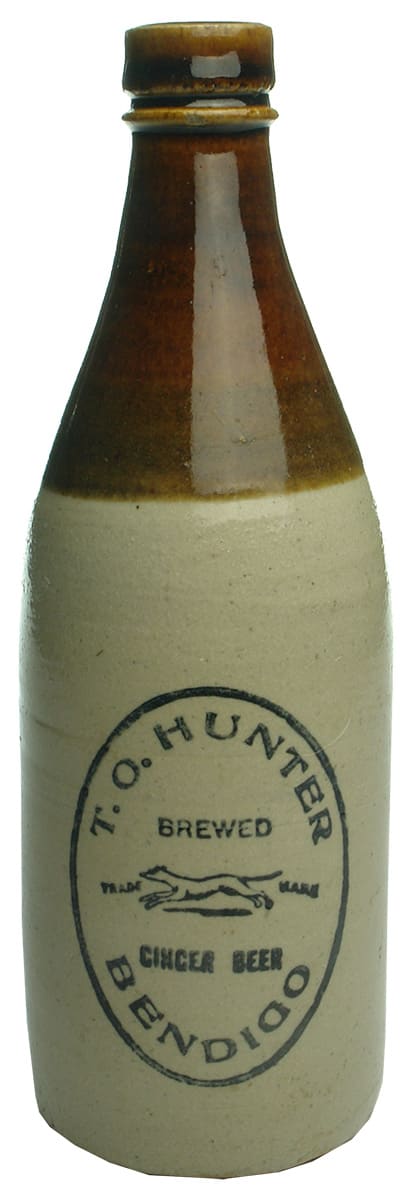 Hunter Bendigo Large Stone Ginger Beer Bottle