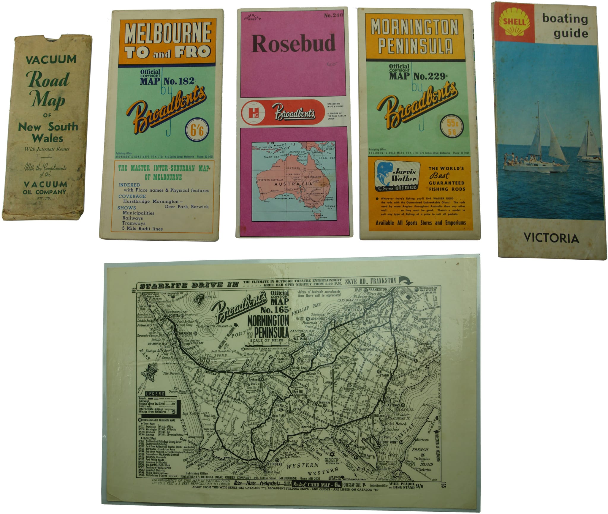 Vacuum Broadbents Vintage Road Maps