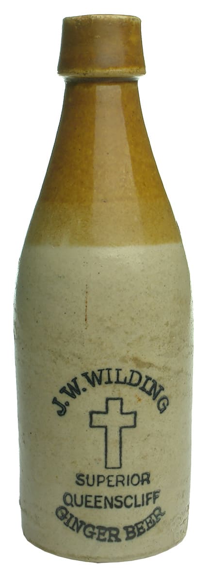 Wilding Queenscliff Antique Stone Ginger Beer Bottle