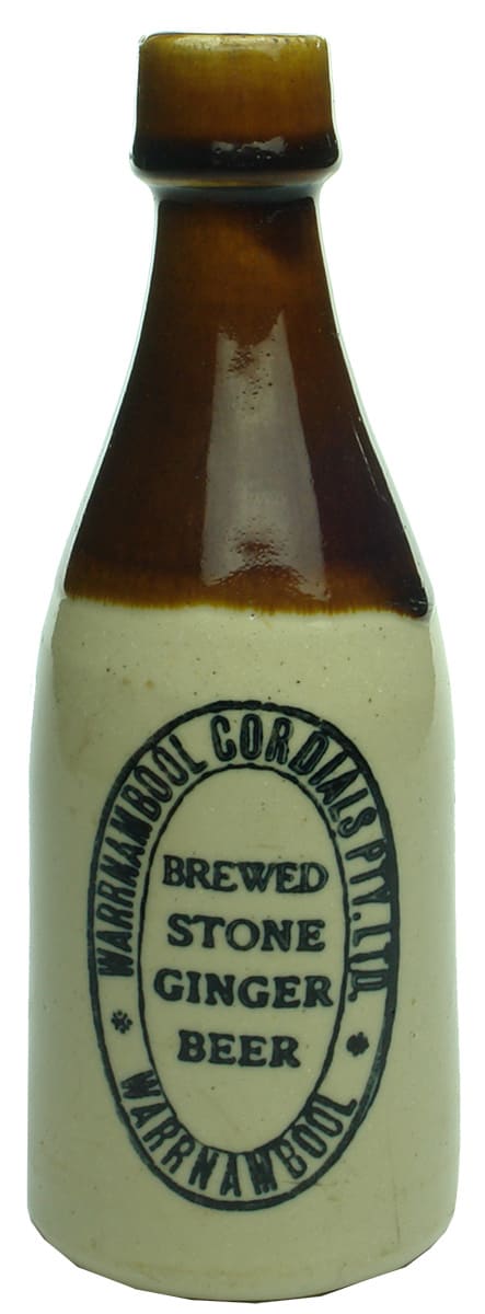 Warrnambool Cordials Stone Ginger Beer Bottle