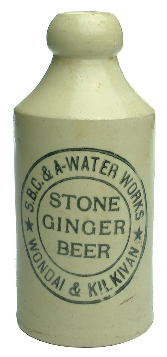 Wondai Kilkivan Stone Ginger Beer Bottle