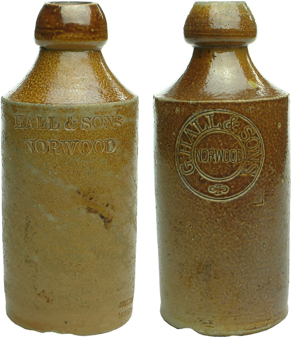 Impressed Stone Ginger Beer Bottles