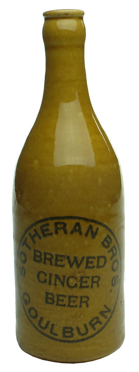 Sotheran Bros Goulburn Stone Ginger Beer Bottle