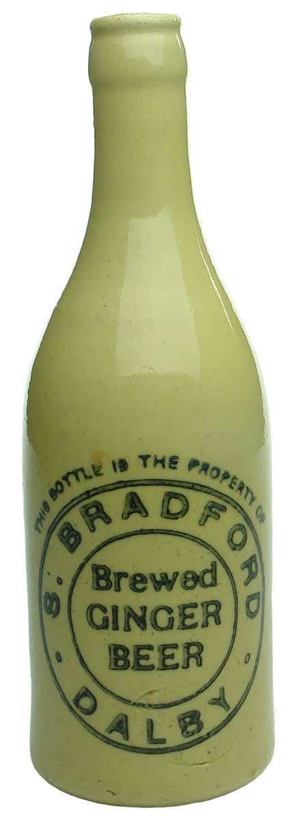 Bradford Dalby Stone Ginger Beer Bottle