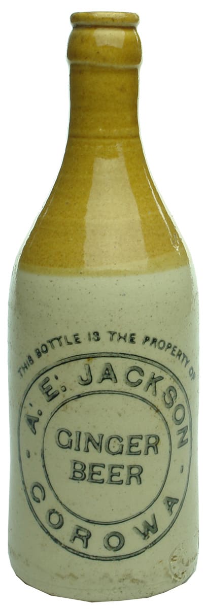 Jackson Corowa Stone Ginger Beer Bottle