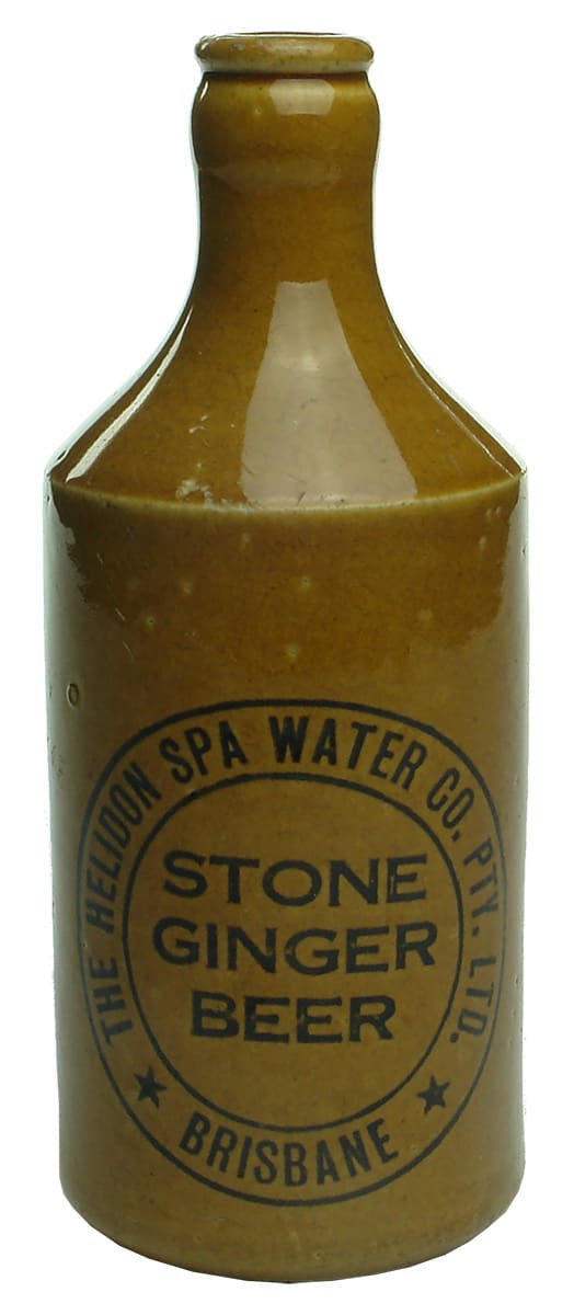 Helidon Spa Water Brisbane Stone Ginger Beer Bottle