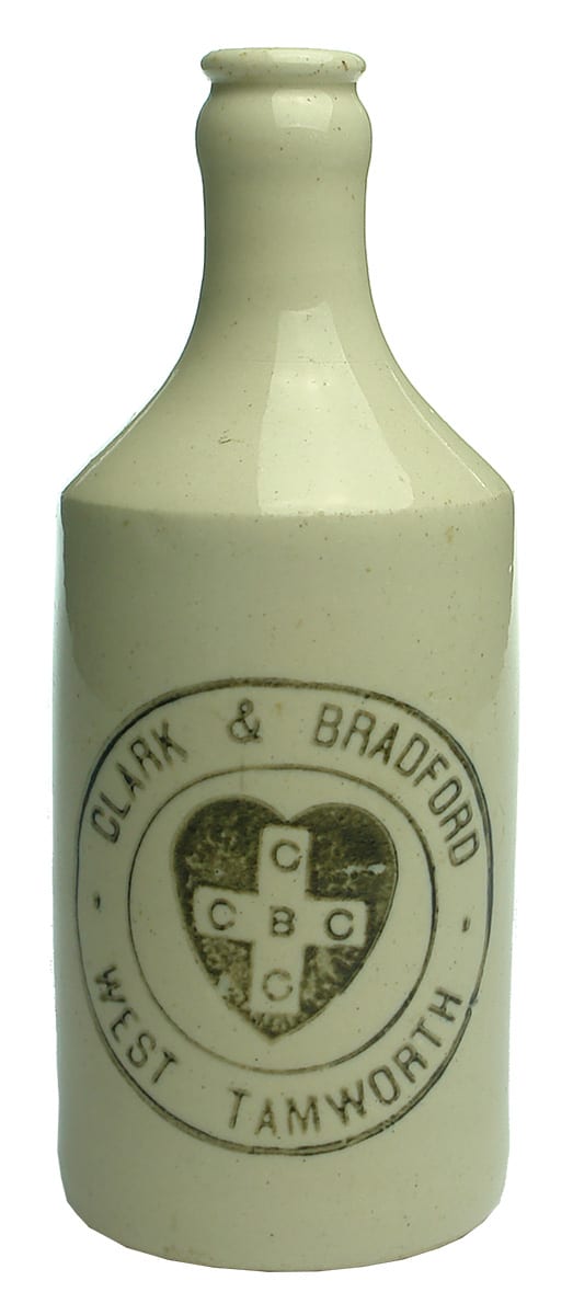 Clark Bradford West Tamworth Stone Ginger Beer Bottle