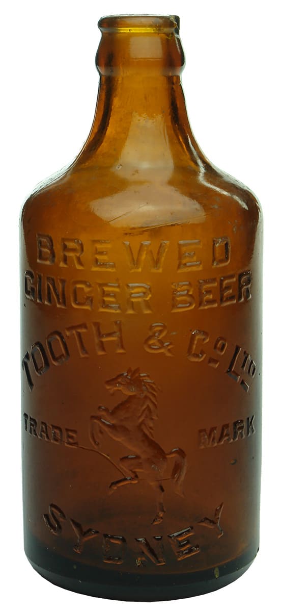 Tooth Sydney Glass Ginger Beer Bottle