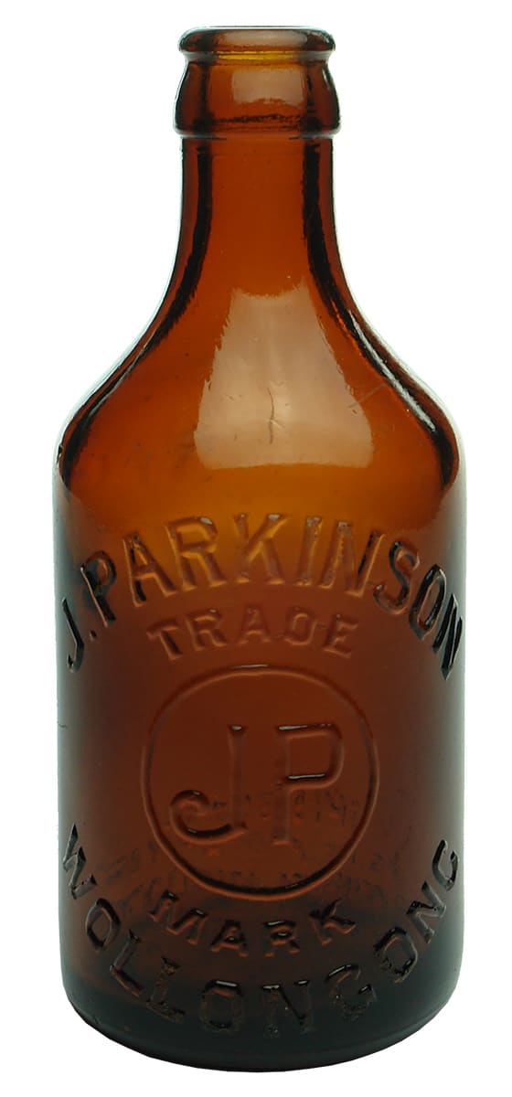 Parkinson Wollongong Glass Ginger Beer Bottle