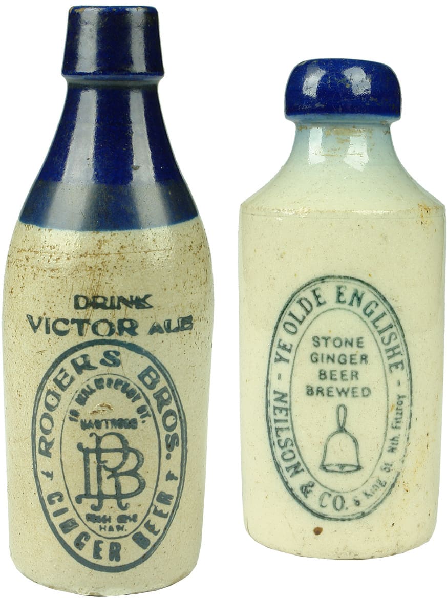 Old Antique Ginger Beer Bottles