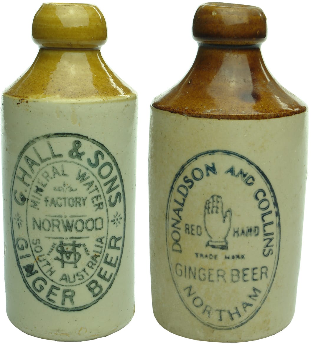 Old Antique Ginger Beer Bottles