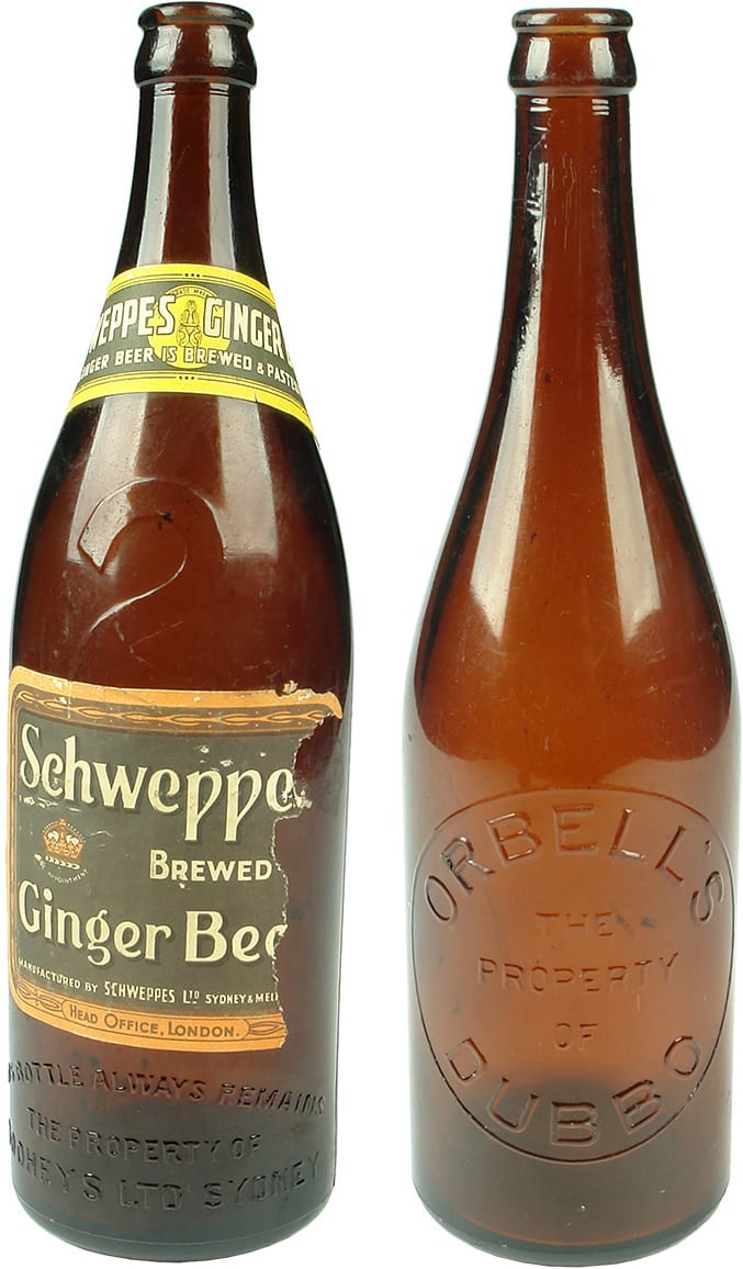 Old Antique Ginger Beer Bottles