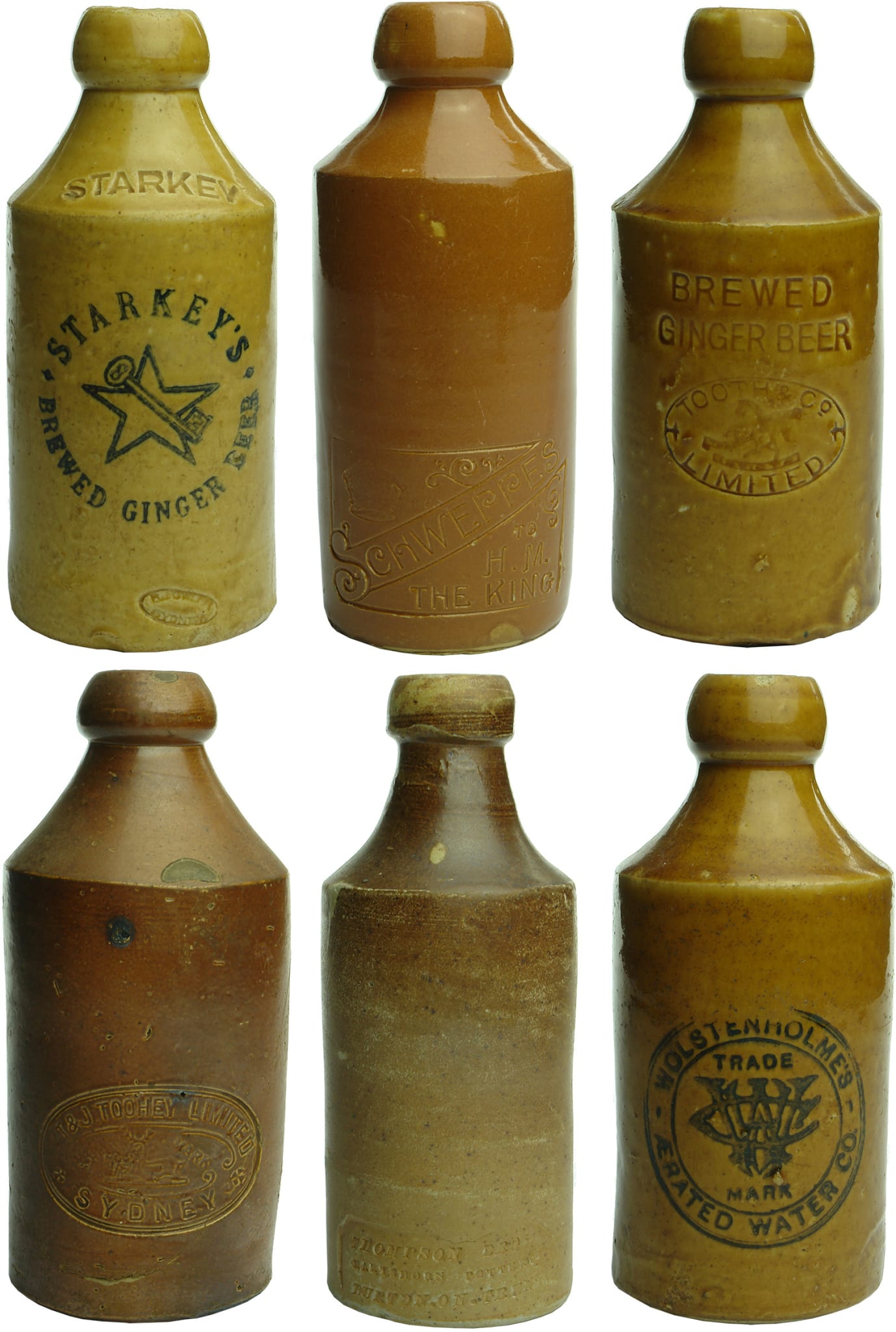 Old Antique Ginger Beer Bottles