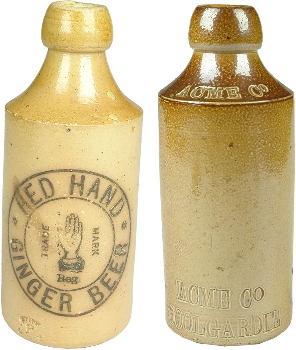 Old Antique Ginger Beer Bottles