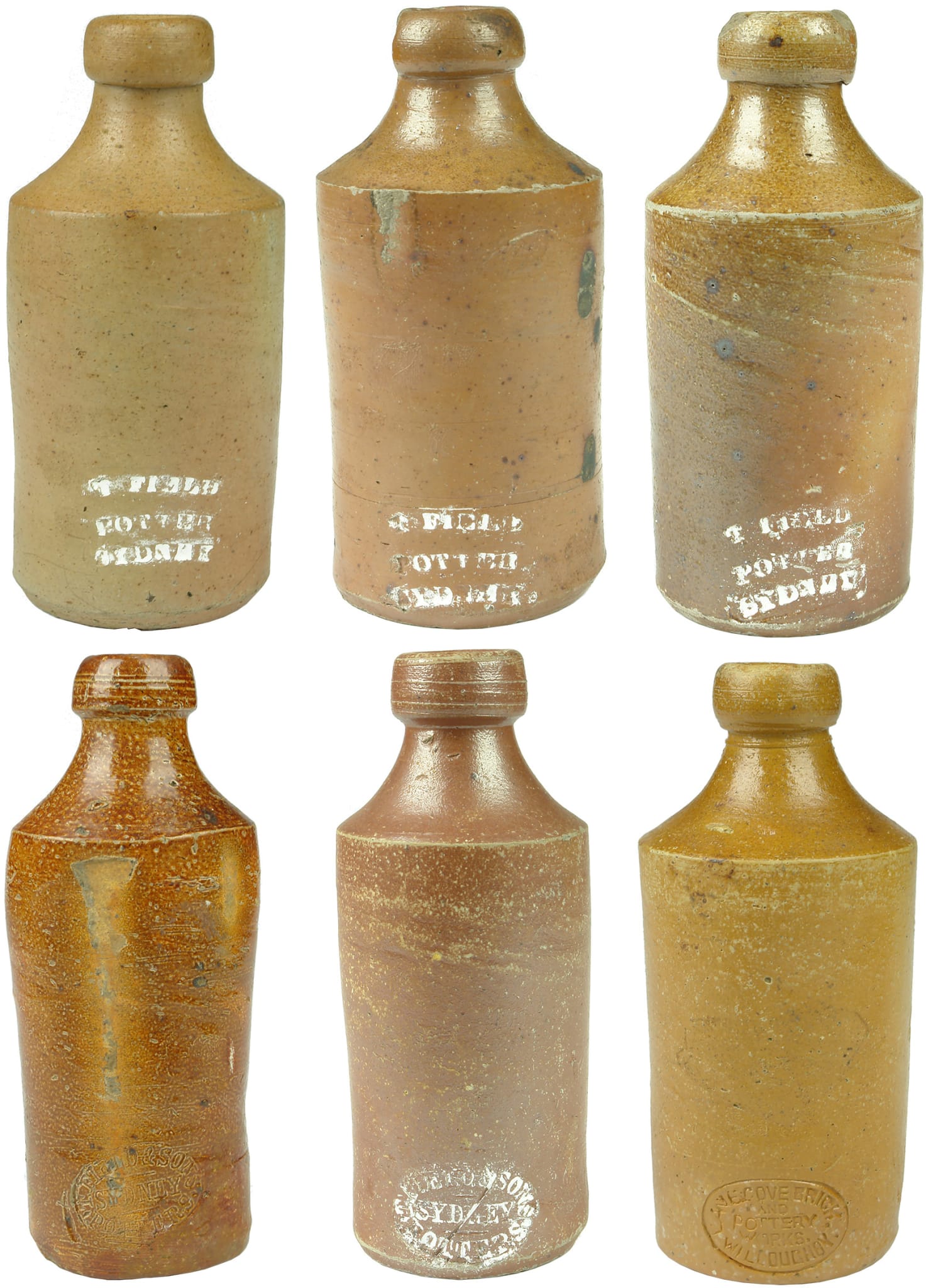 Old Antique Ginger Beer Bottles