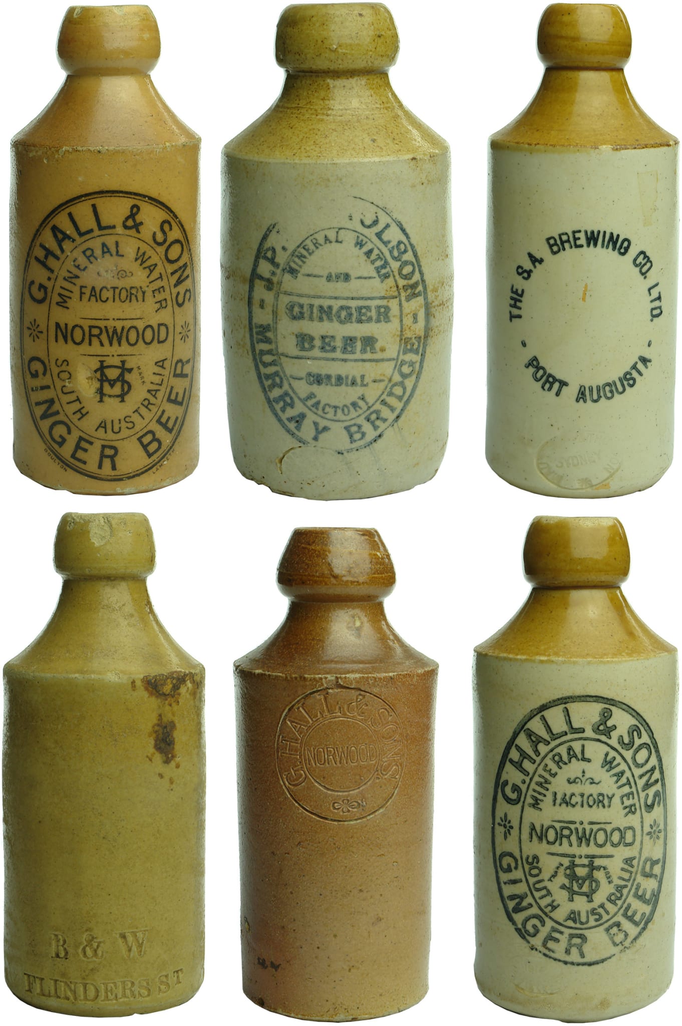 Old Antique Ginger Beer Bottles