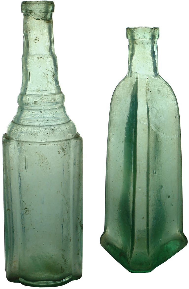 Old Antique Pepper Sauce Bottles