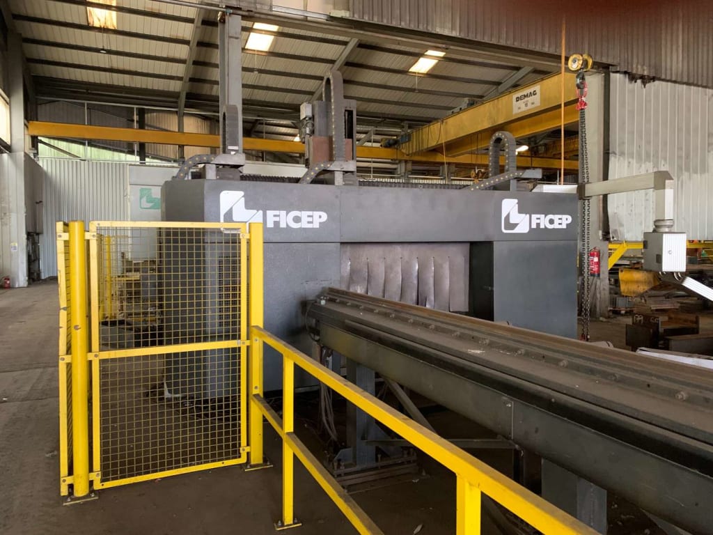 Due to upgrade from UK based Engineering company 2006 Ficep 1203 DJB CNC Drill/Saw Line REDUCED RESERVE