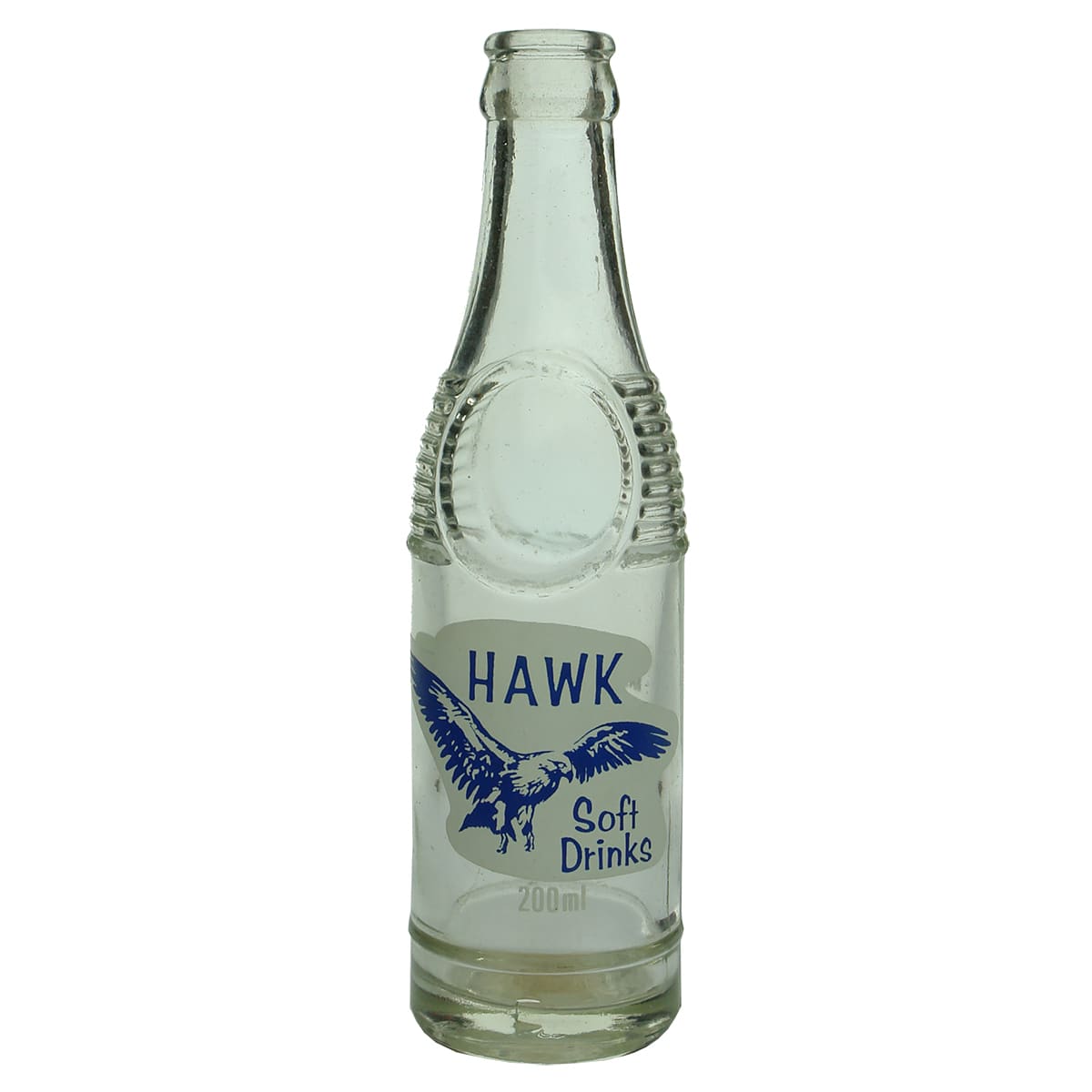Crown Seal. Hawk Soft Drinks, Eaglehawk. Ceramic Label. 200 ml. (Victoria)