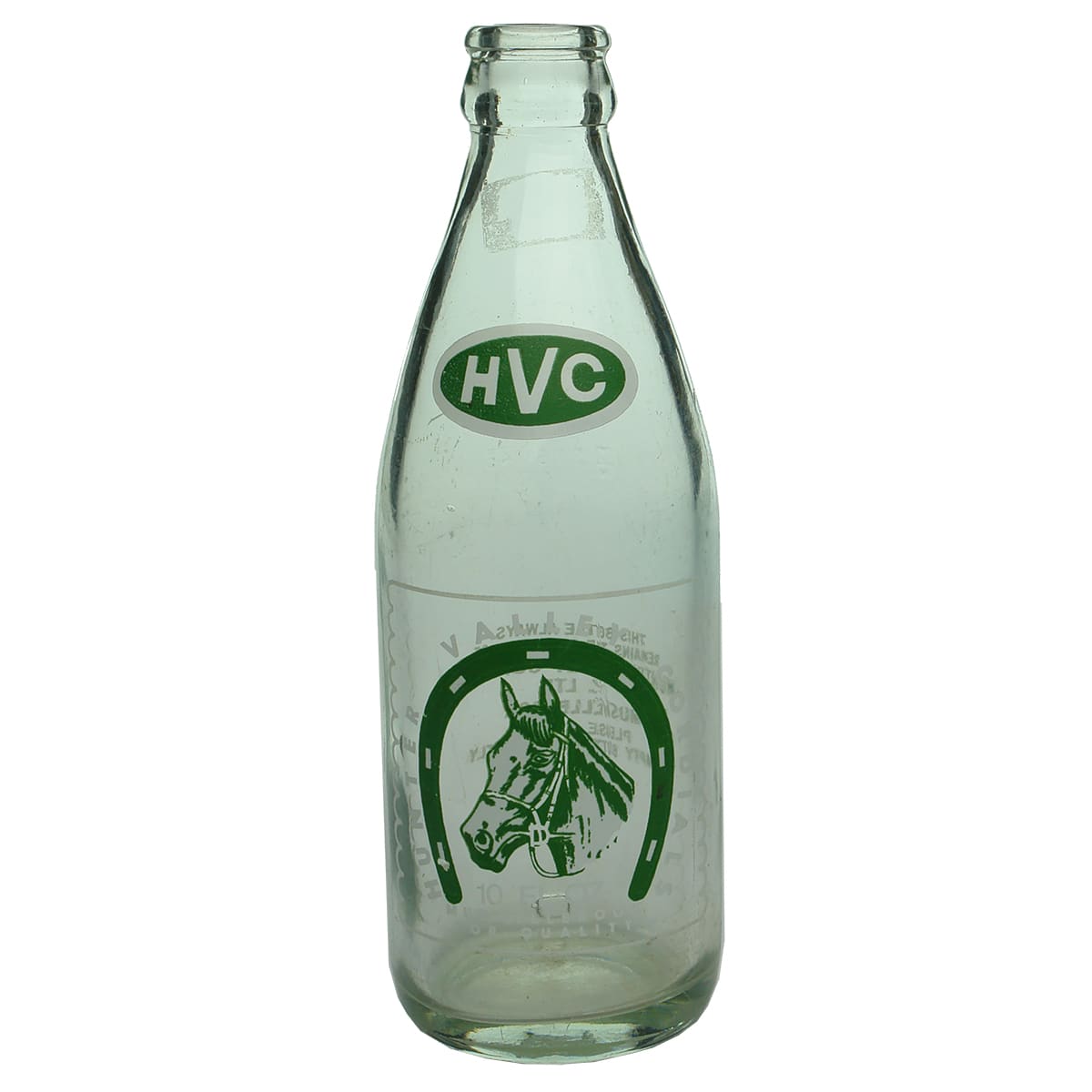 Crown Seal. Hunter Valley Cordials. Green and white print. 10 oz. (New South Wales)