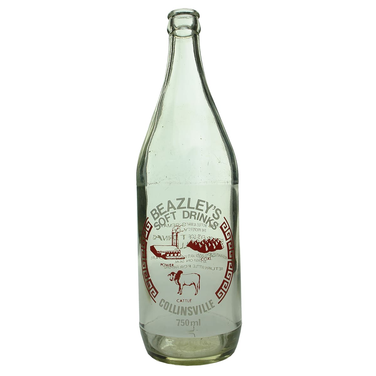Crown Seal. Beazley's, Collinsville. Ceramic Label. 750 ml.