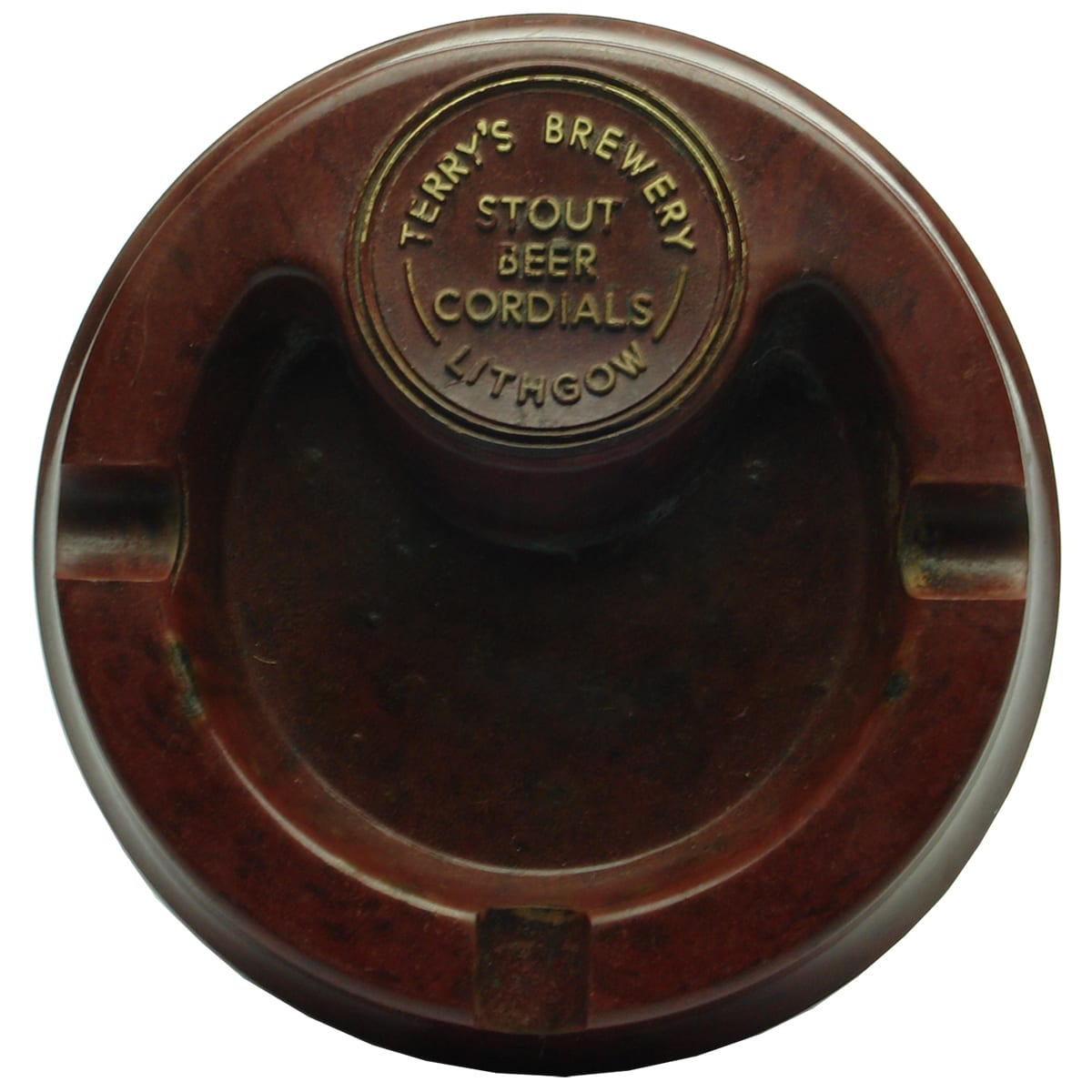 Ashtray. Terry's Brewery Lithgow. Bakelite. (New South Wales)