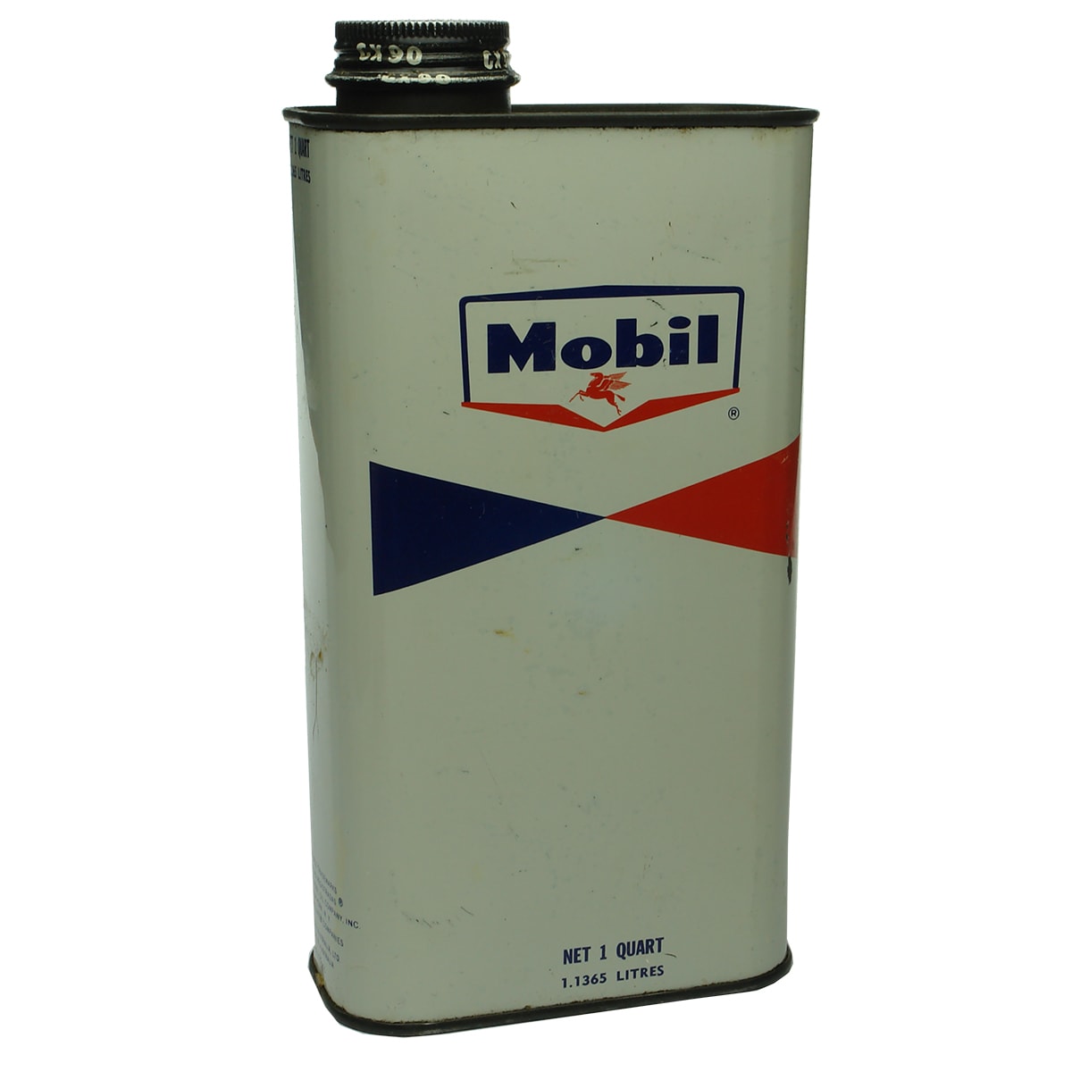 Oil Tin. Mobil. 1 Quart / 1.1365 Litres. Cap for GX 90 Hypoid Gear Oil.