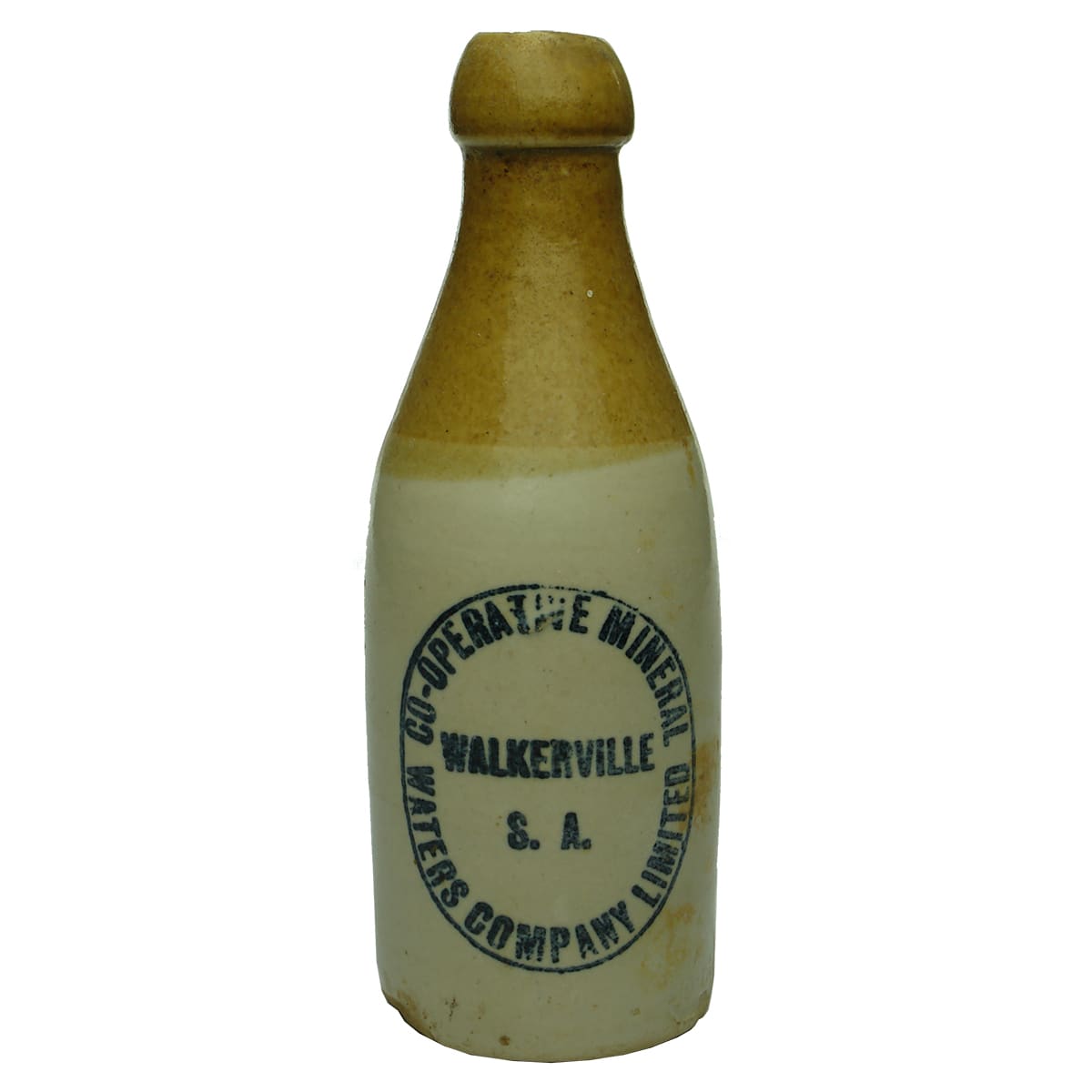 Ginger Beer. Co-Operative Mineral Waters Company Limited, Walkerville. Champagne. Tan top. 10 oz. (South Australia)