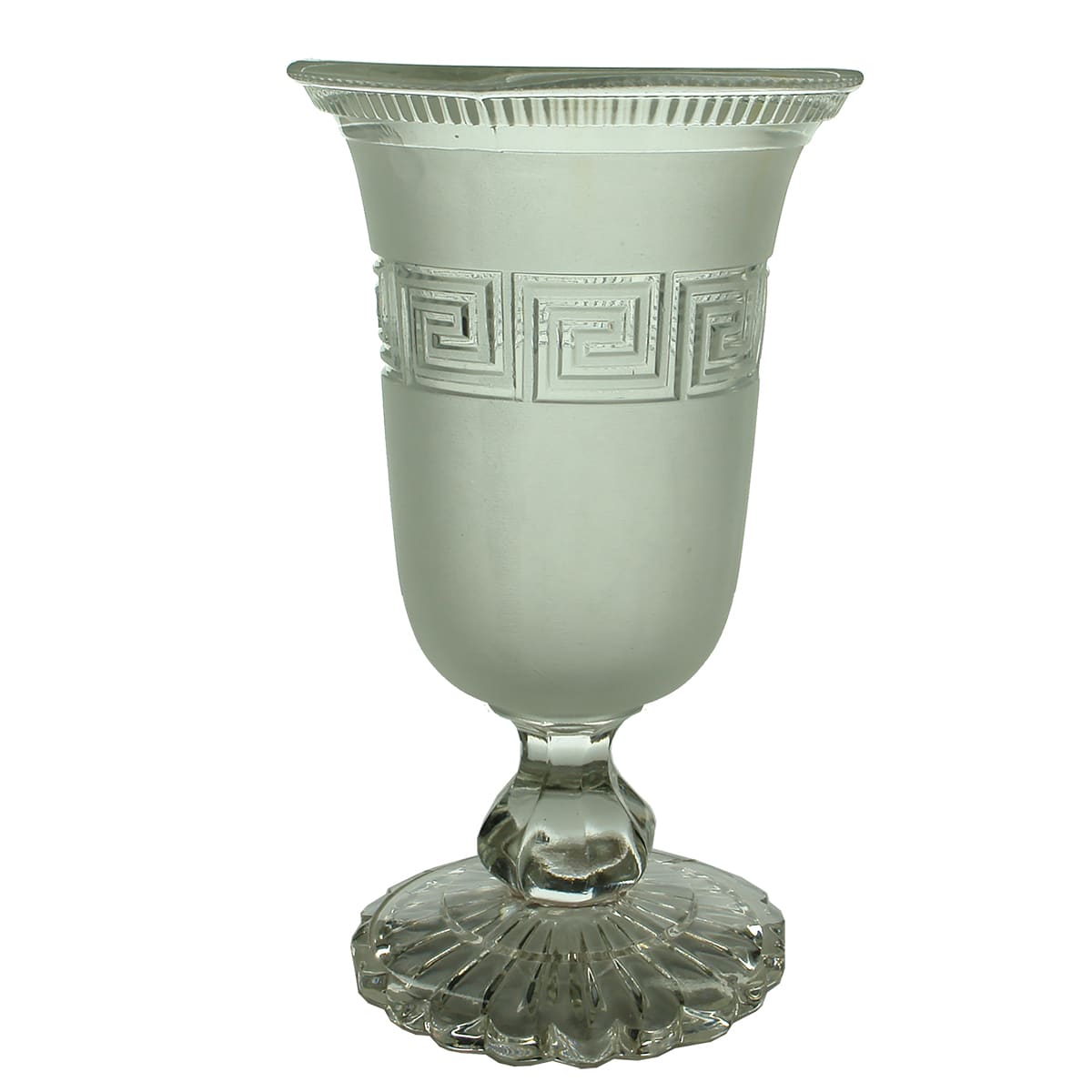 Glassware. Celery Vase, Molineaux Webb & Co, Manchester, 1865.