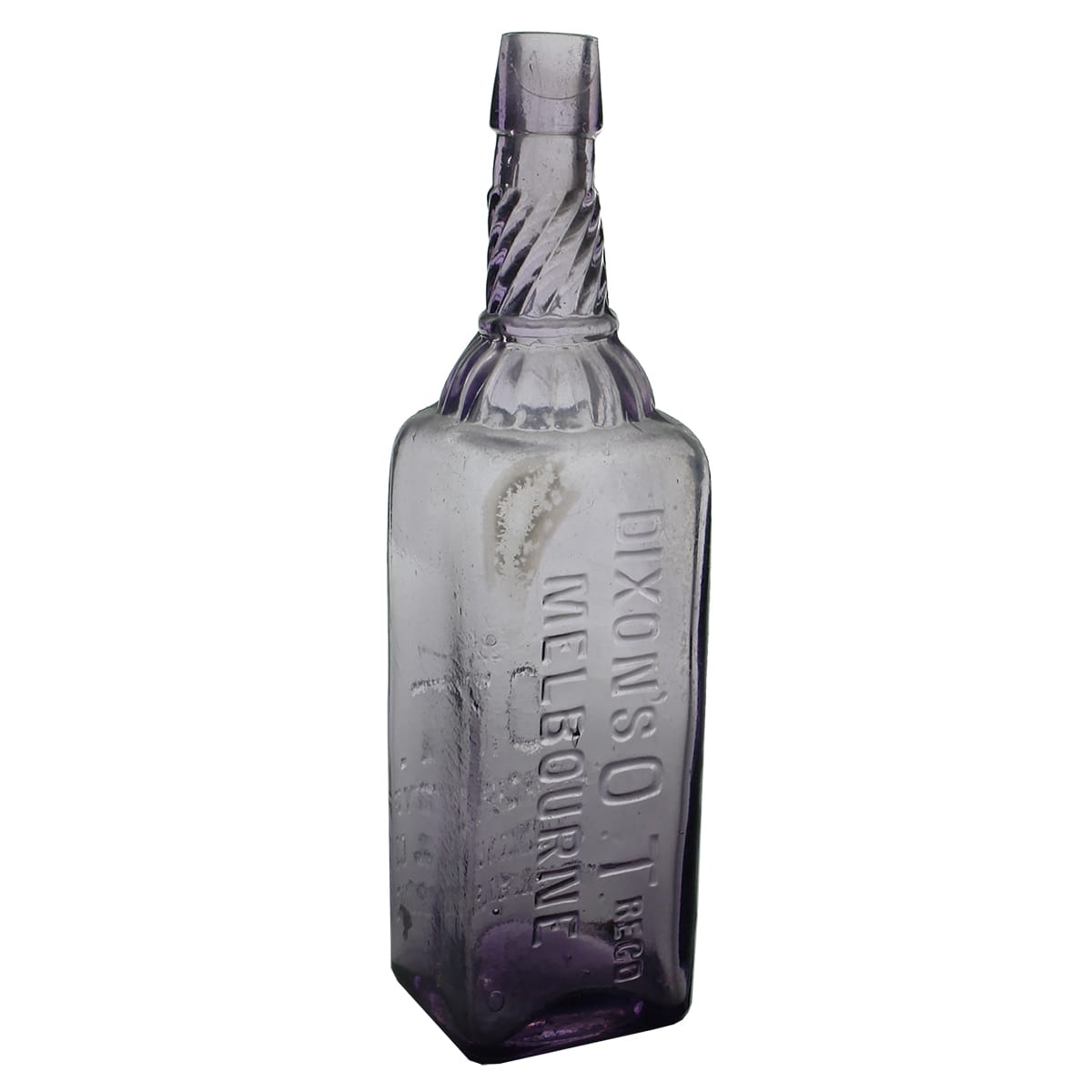 Cordial. Dixon's OT. J. Dixon & Co., Melbourne. 26 oz. Amethyst. (Victoria)