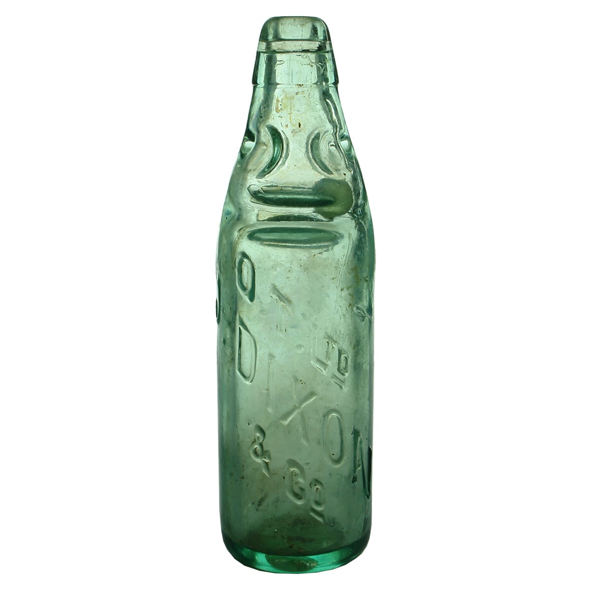 Codd. O. T. Ltd, J. Dixon & Co, Prahran Ice & Aerated Water Co, Melbourne. Dobson. Aqua. 10 oz. (Victoria)