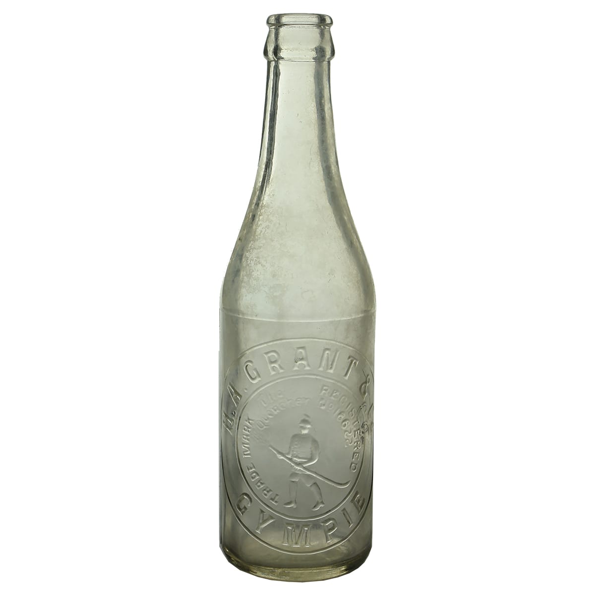 Crown Seal. Grant, The Quencher, Gympie. Champagne. Clear. 10 oz. (Queensland)