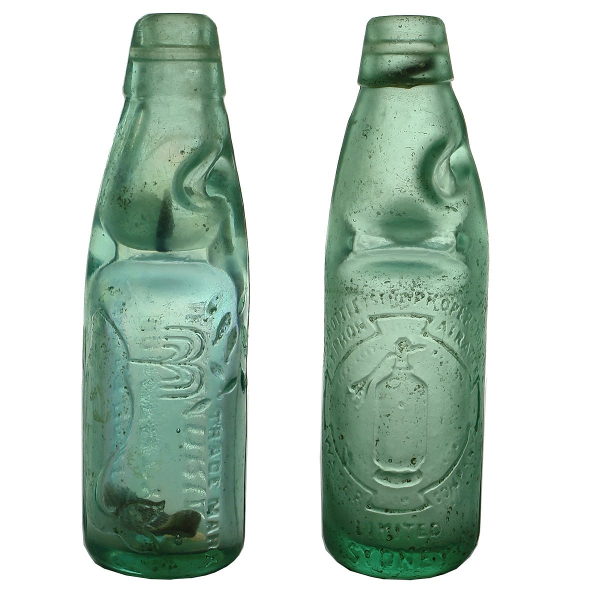 Pair of Codds: Charles Oertel's, Sydney & Syphon Aerated Water Co., Sydney. (New South Wales)