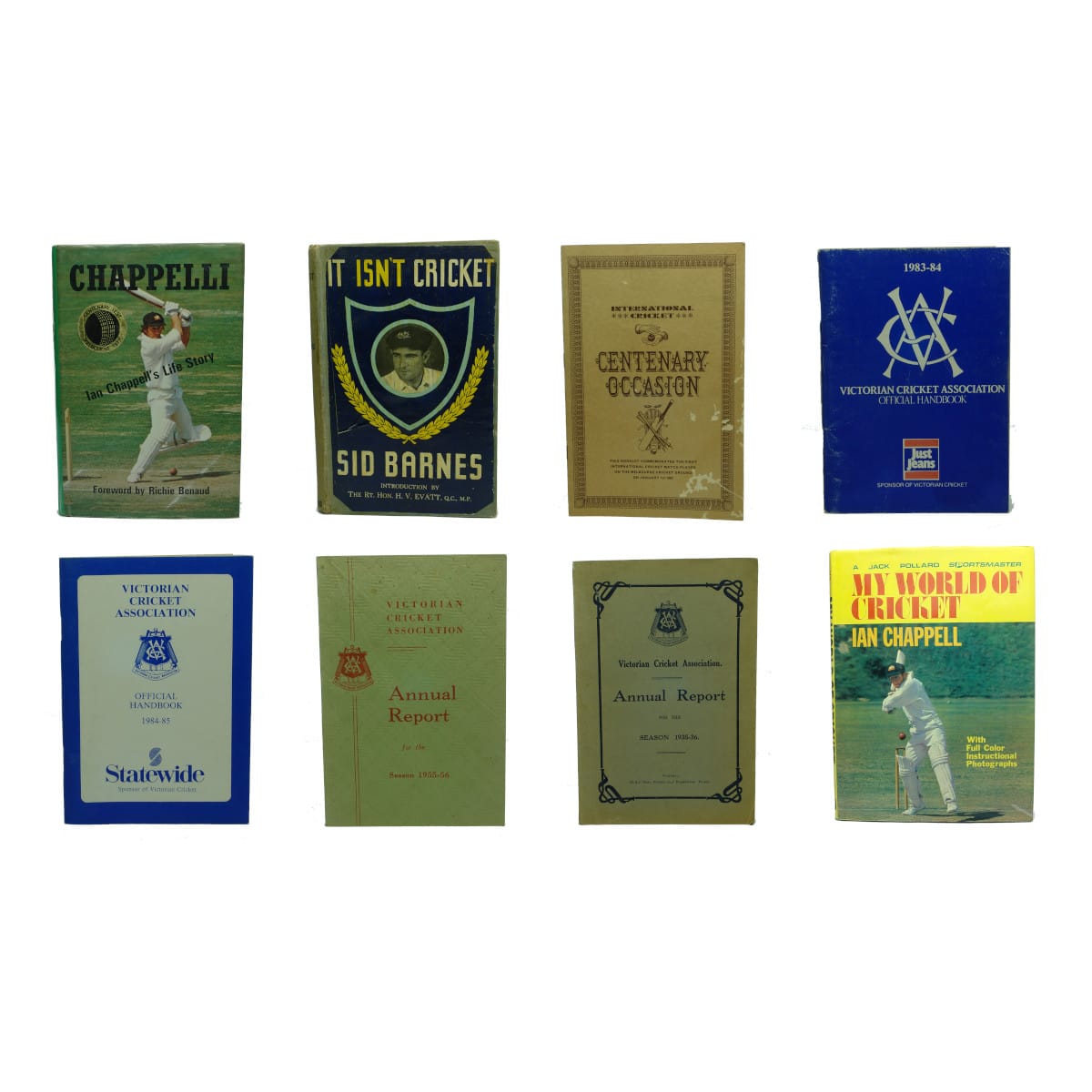 Books. 8 Cricketing Related Books.