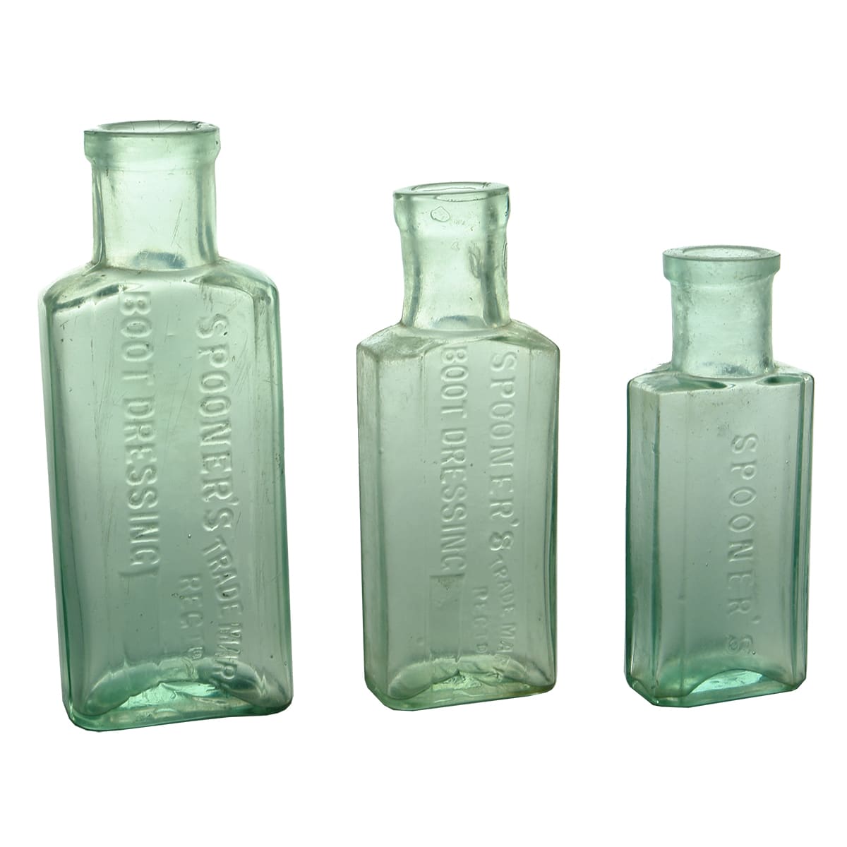 Polish. 3 x Spooner's Boot Dressing Bottles.