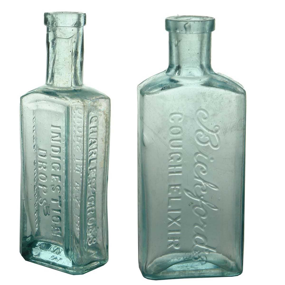 Two South Australian Medicine/Cures: Charles Cross Indigestion Drops & Bickford's Cough Elixir. (South Australia)