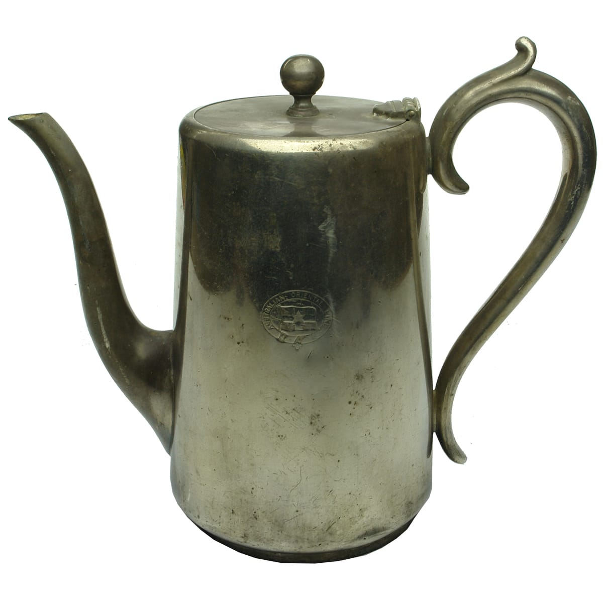 Coffee Pot. Australian Oriental Line. Shipping. Plated Ware.