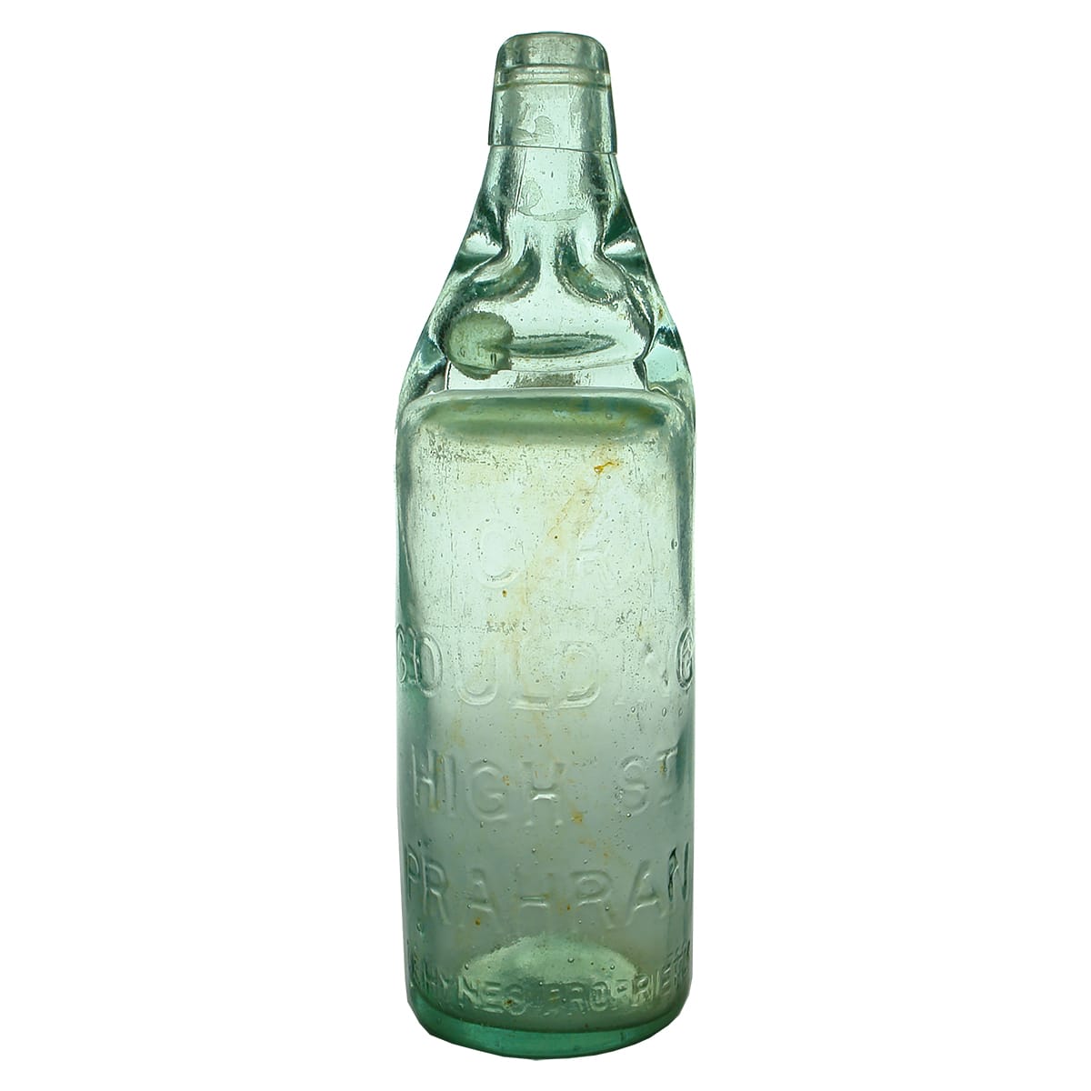 Codd. C. R. Goulding, Prahran, C. E. Hynes. Dobson. Aqua. 26 oz. (Victoria)