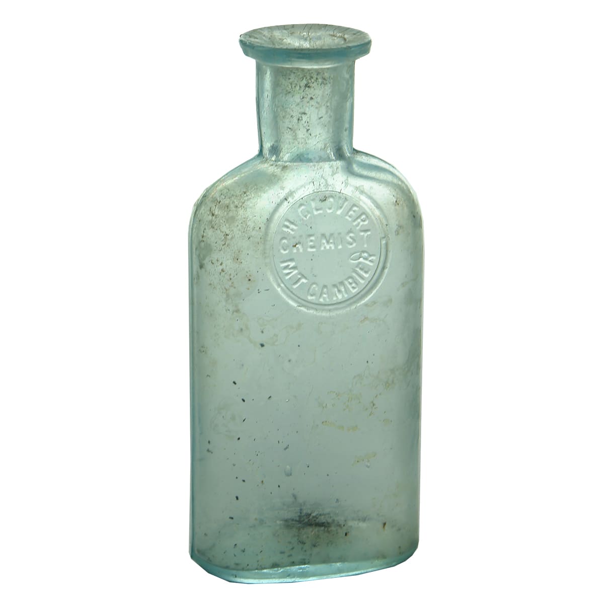 Chemist. H. Glover, Mount Gambier. Aqua. 2 oz. (South Australia)