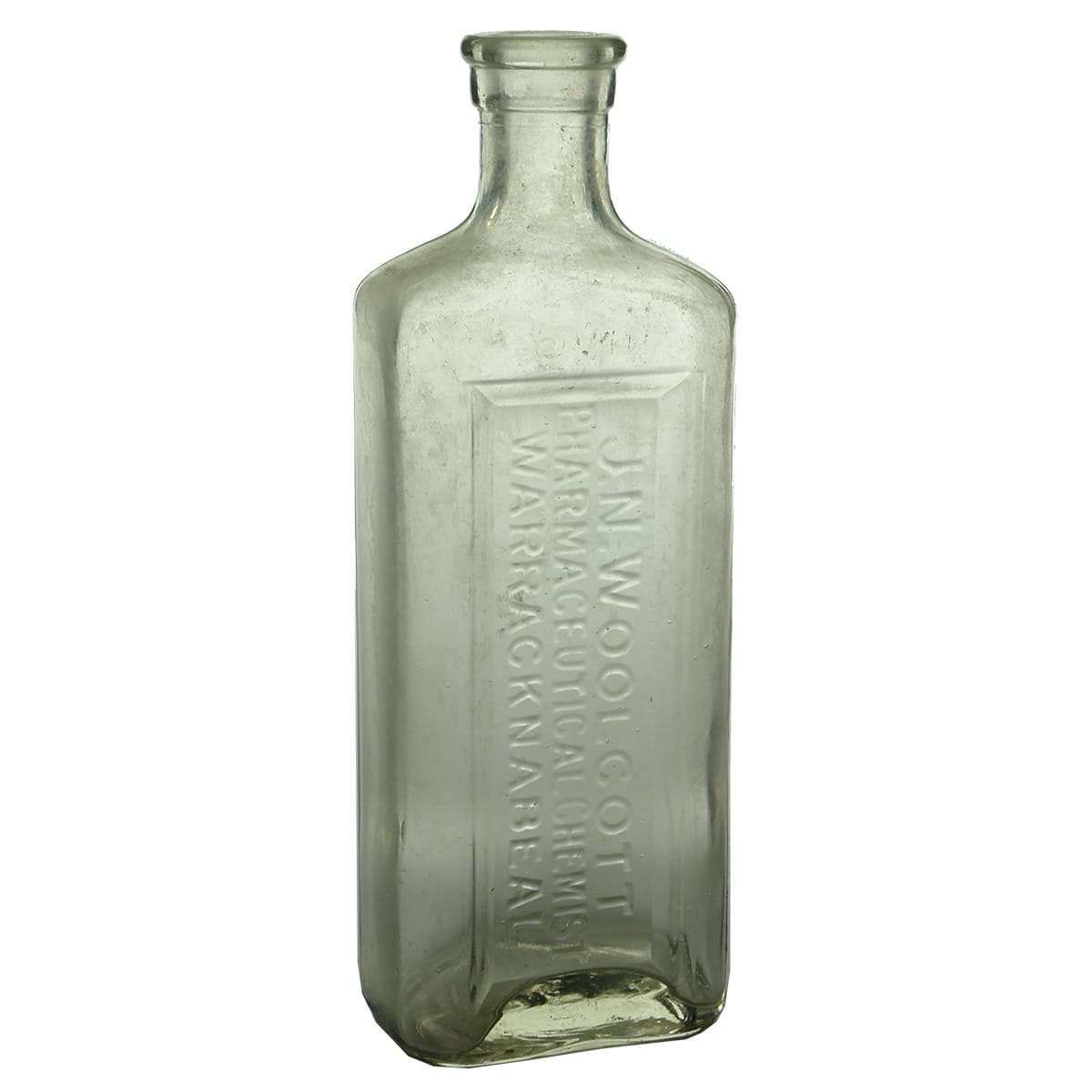 Chemist. Woolcott, Warracknabeal. Clear. 8 oz. (Victoria)