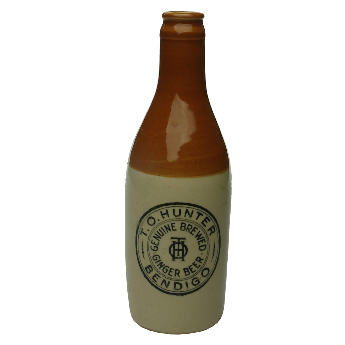 Ginger Beer. Hunter, Bendigo. Crown Seal. Red Top. 10 oz. (Victoria)