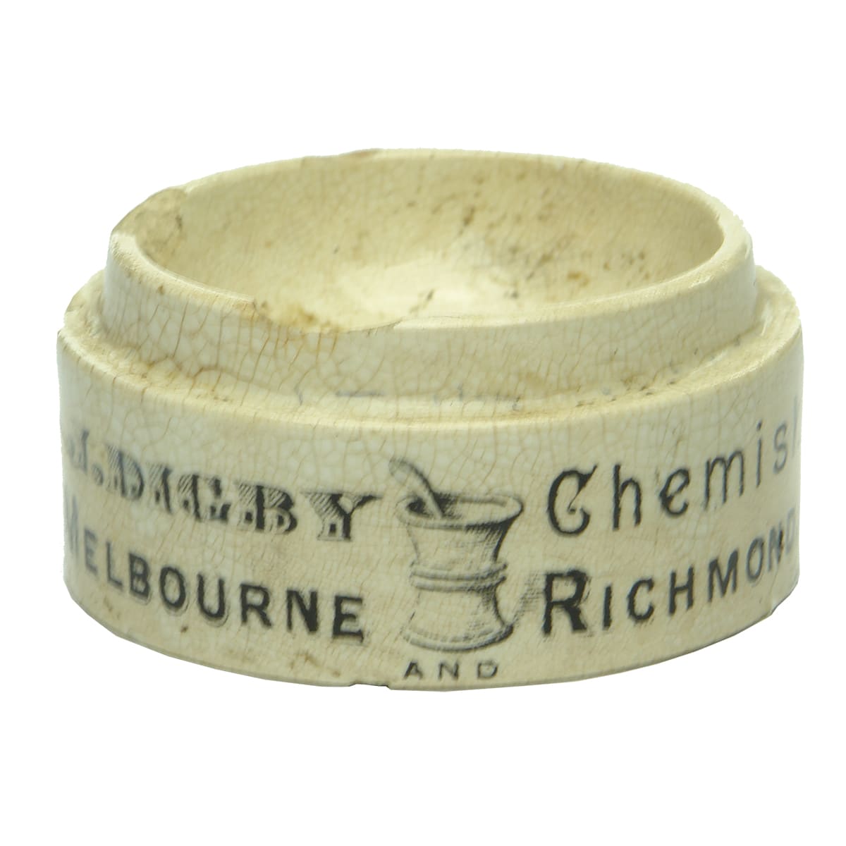 Pot Base. J. Digby, Richmond.  Toogood Patent, Size 1/2. (Victoria)