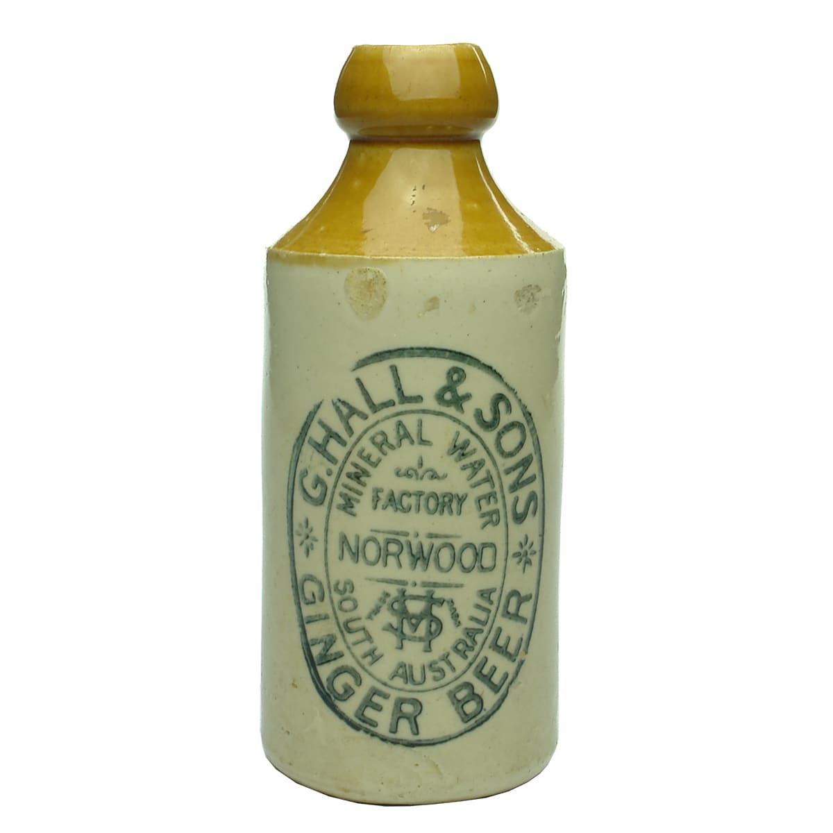 Ginger Beer. G. Hall & Sons, Norwood. Dump. Fowler. (South Australia)