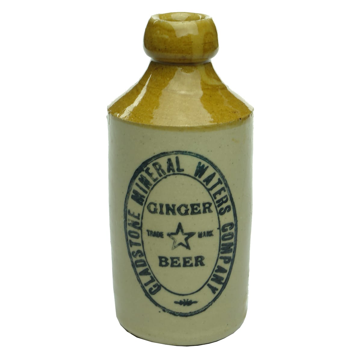 Ginger Beer. Gladstone Mineral Waters Company. Star. Pinnacle Brand. Dump. Tan Top. (South Australia)