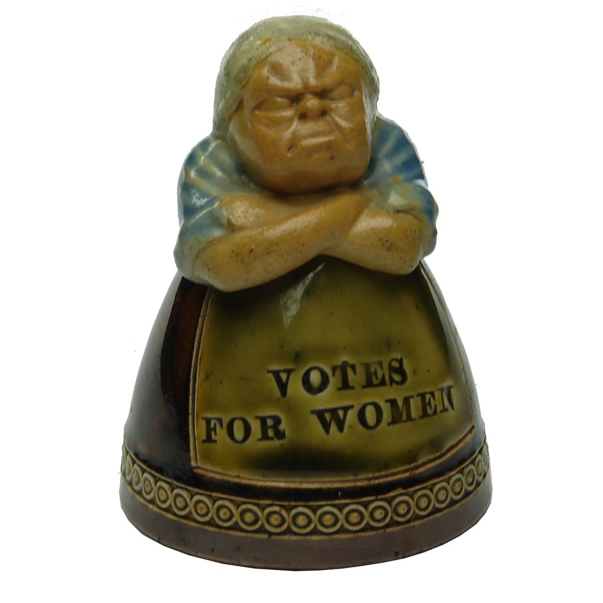 Inkwell. Suffragette. Votes for Women. Royal Doulton. Multi-coloured.