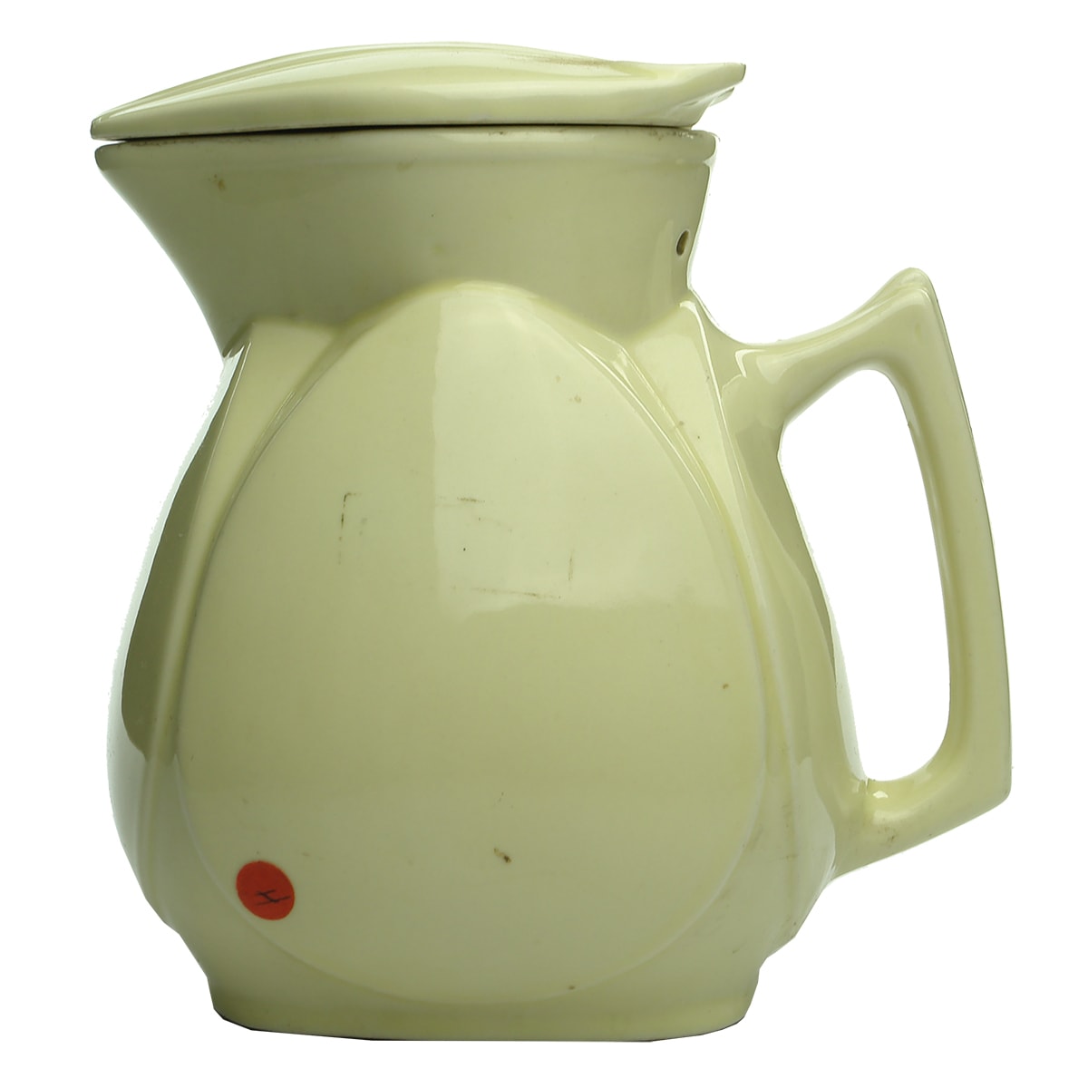 Pottery. Cream Coloured Electric Jug.