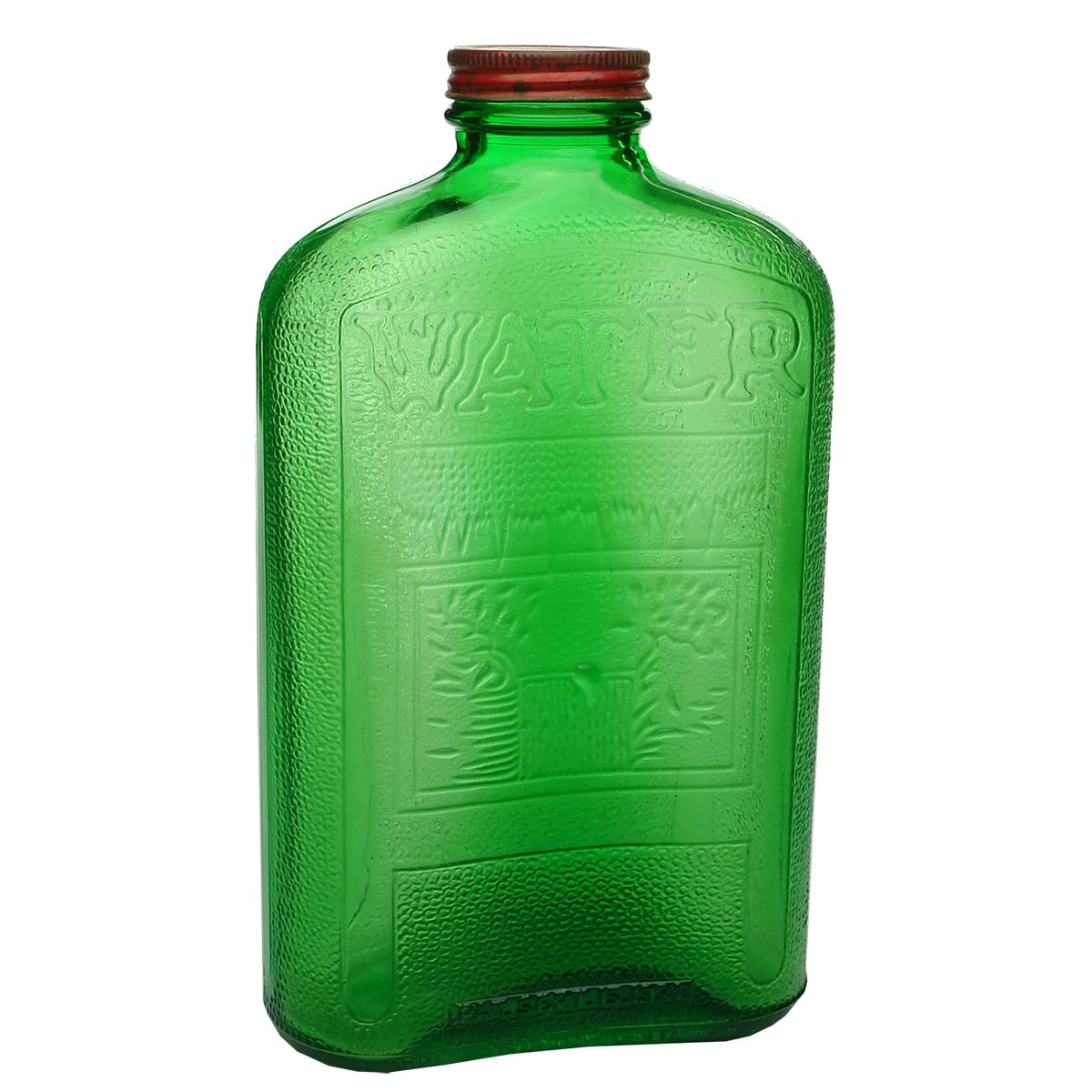 Miscellaneous. Green Water bottle with Icicles, registered 1931. (United States)