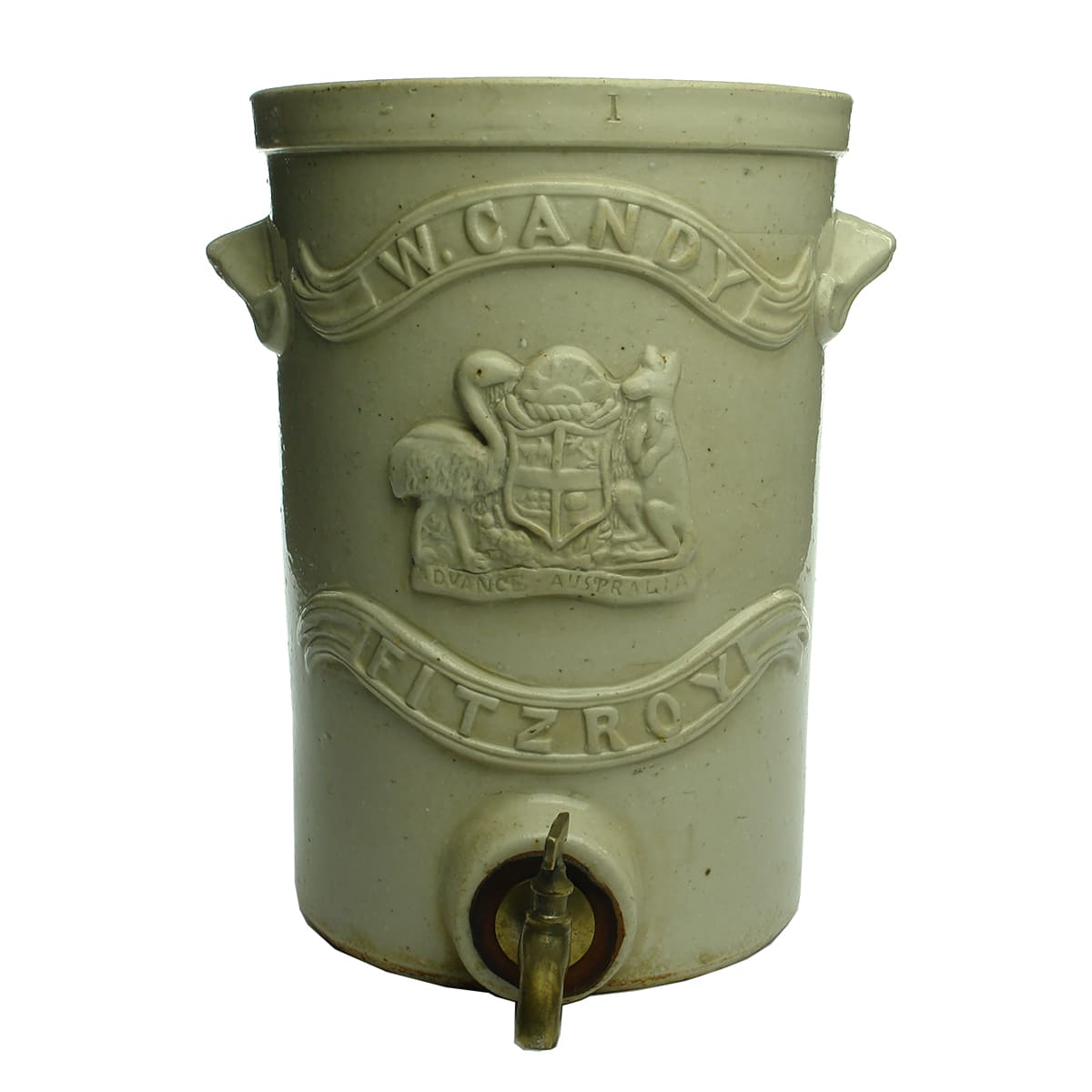 Water Filter. W. Candy, Fitzroy. All White. 1 Gallon. (Victoria)