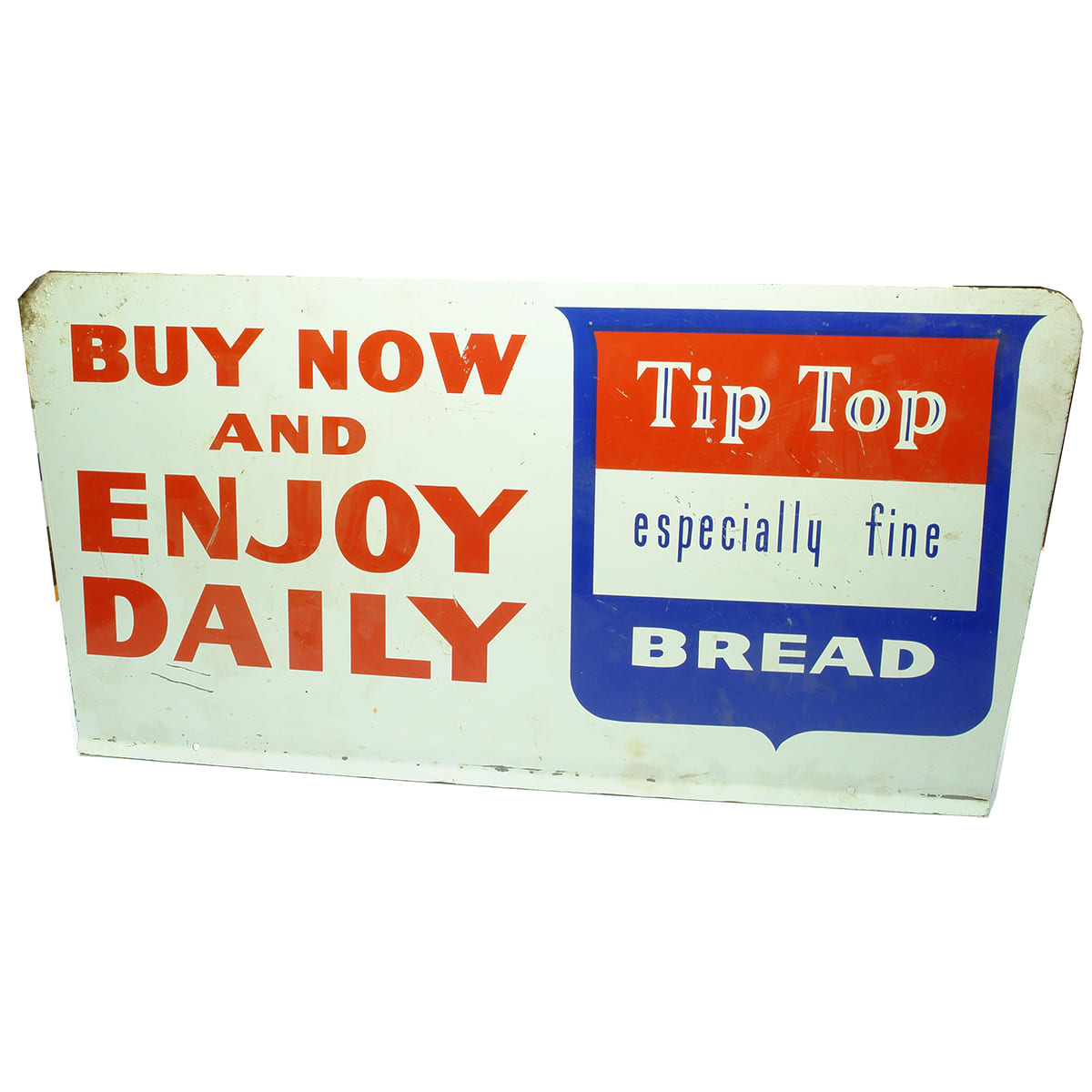 Sign. Tip Top Especially Fine Bread. Double sided.